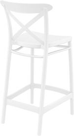 Стул пластиковый полубарный Siesta Contract Cross Bar 65, белый