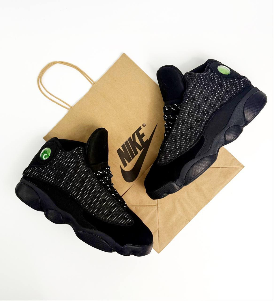 Кроссовки Nike Air Jordan 13 Retro Black Cat #A550 (черн.)