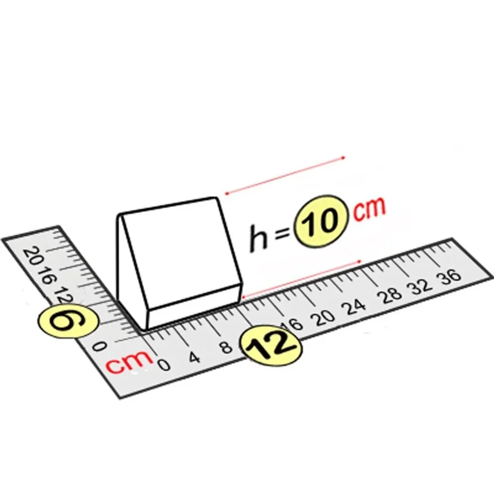 Элемент наклонный 12x6x10 см для конструктора 10"