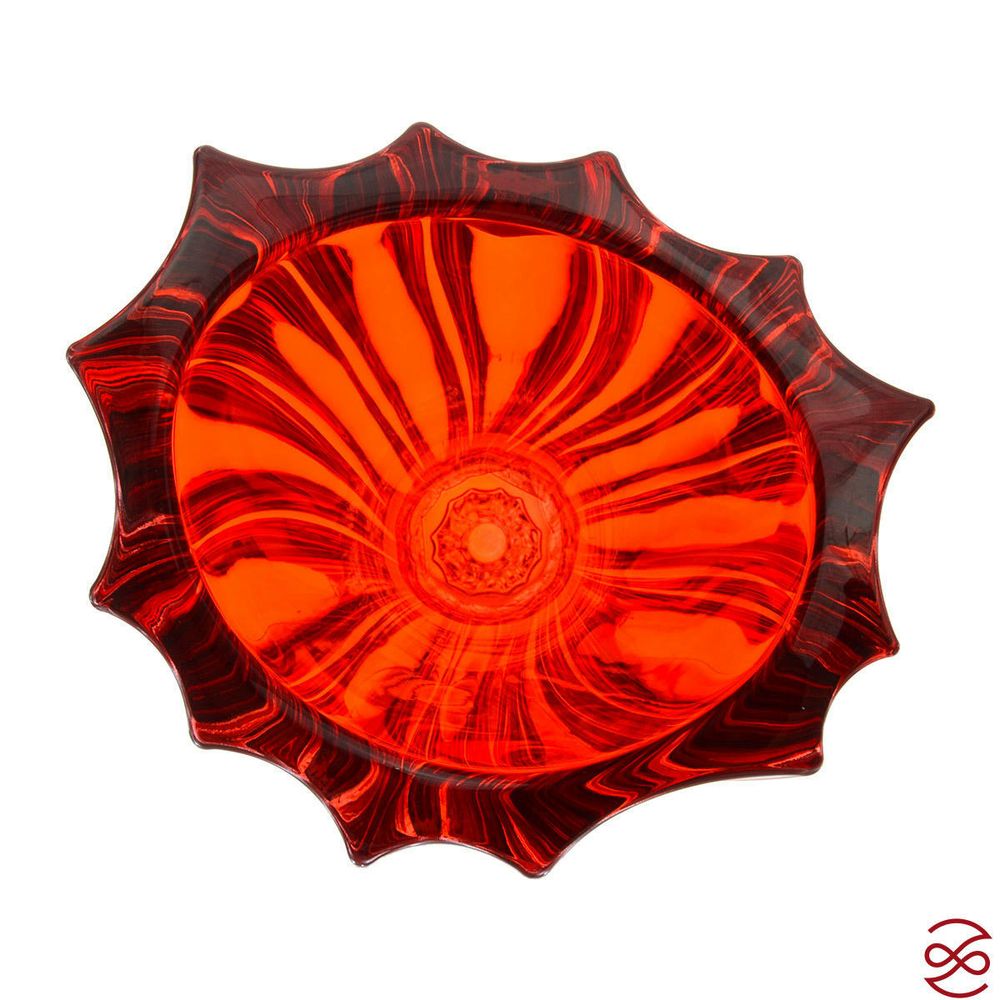 Ваза для цветов Aurum Crystal Plantica 40 см Red