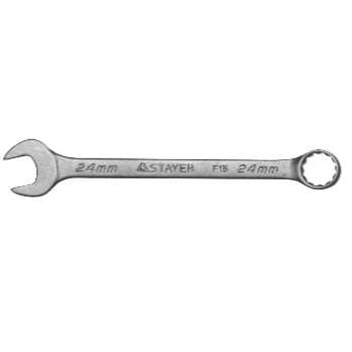 Ключ комбинированный 24 мм хромированный STAYER, 27085-24
