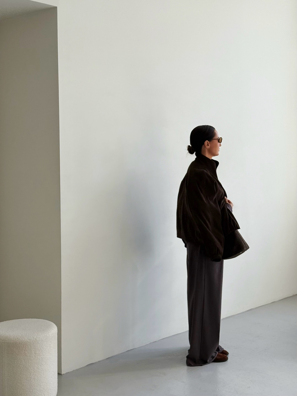 Бомбер «Вельвет» шоколадный