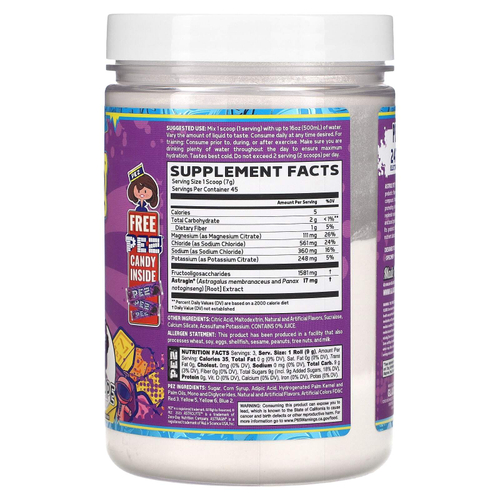 Glaxon, Pez Astrolyte, со вкусом винограда, 315 г (11,1 унции)