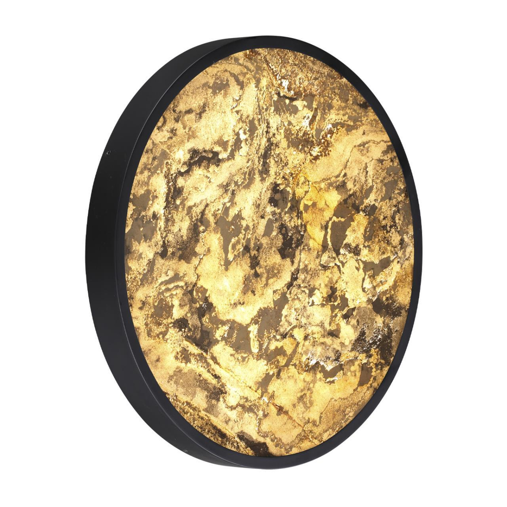 5064/40L L-VISION ODL24 531 черн./серо-беж./металл/натур.камень/акрил Настенный светильник с переключ.цветов.темпер. LED 40W 3000К/4000K/6000K BERGI