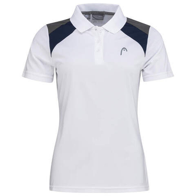 Женское поло Head Club 22 Tech Polo Shirt W - White