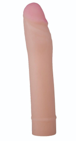 Телесная насадка-удлинитель из неоскин - 19,5 см. (Цвет: телесный)