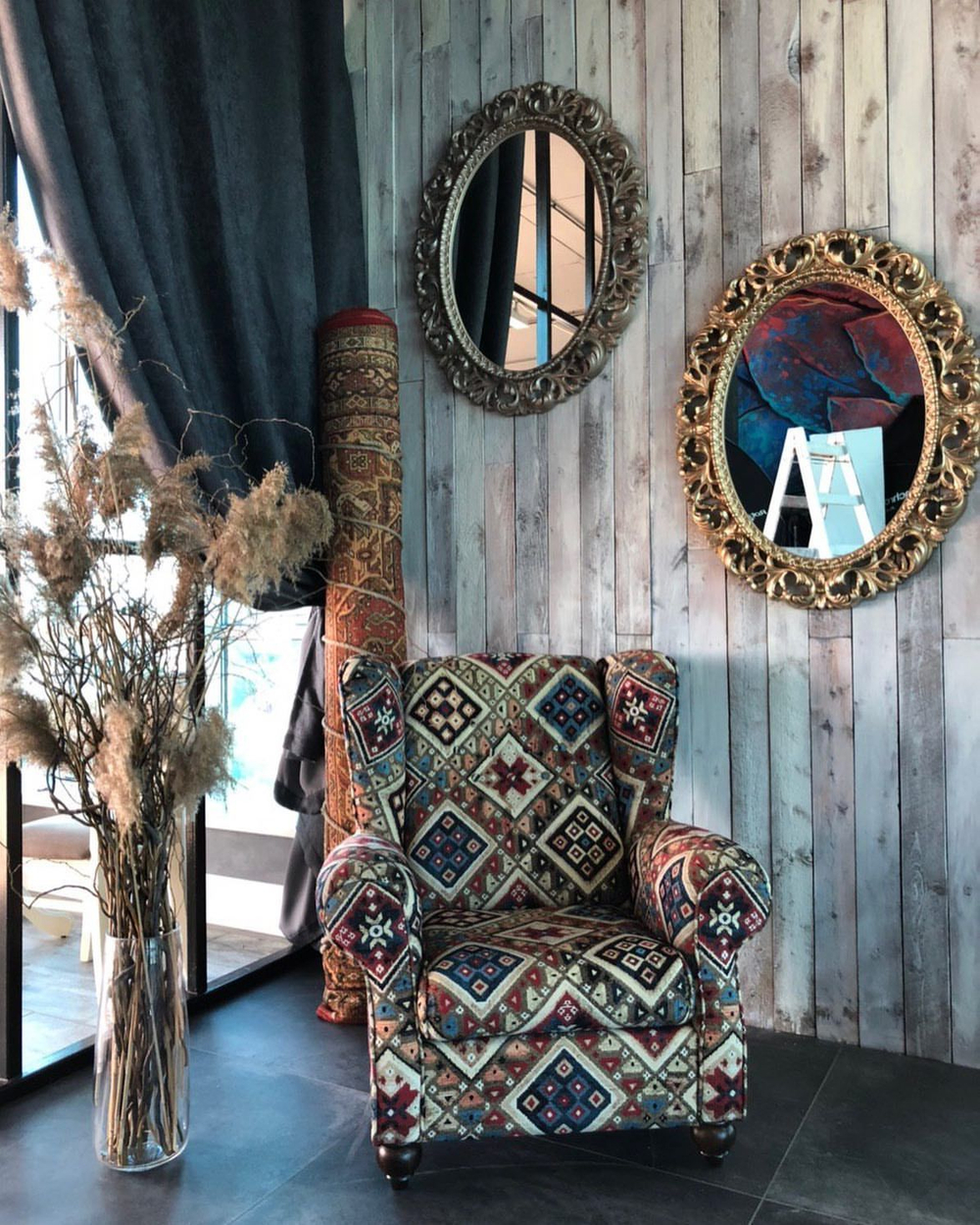 Зеркало овальное Версаль