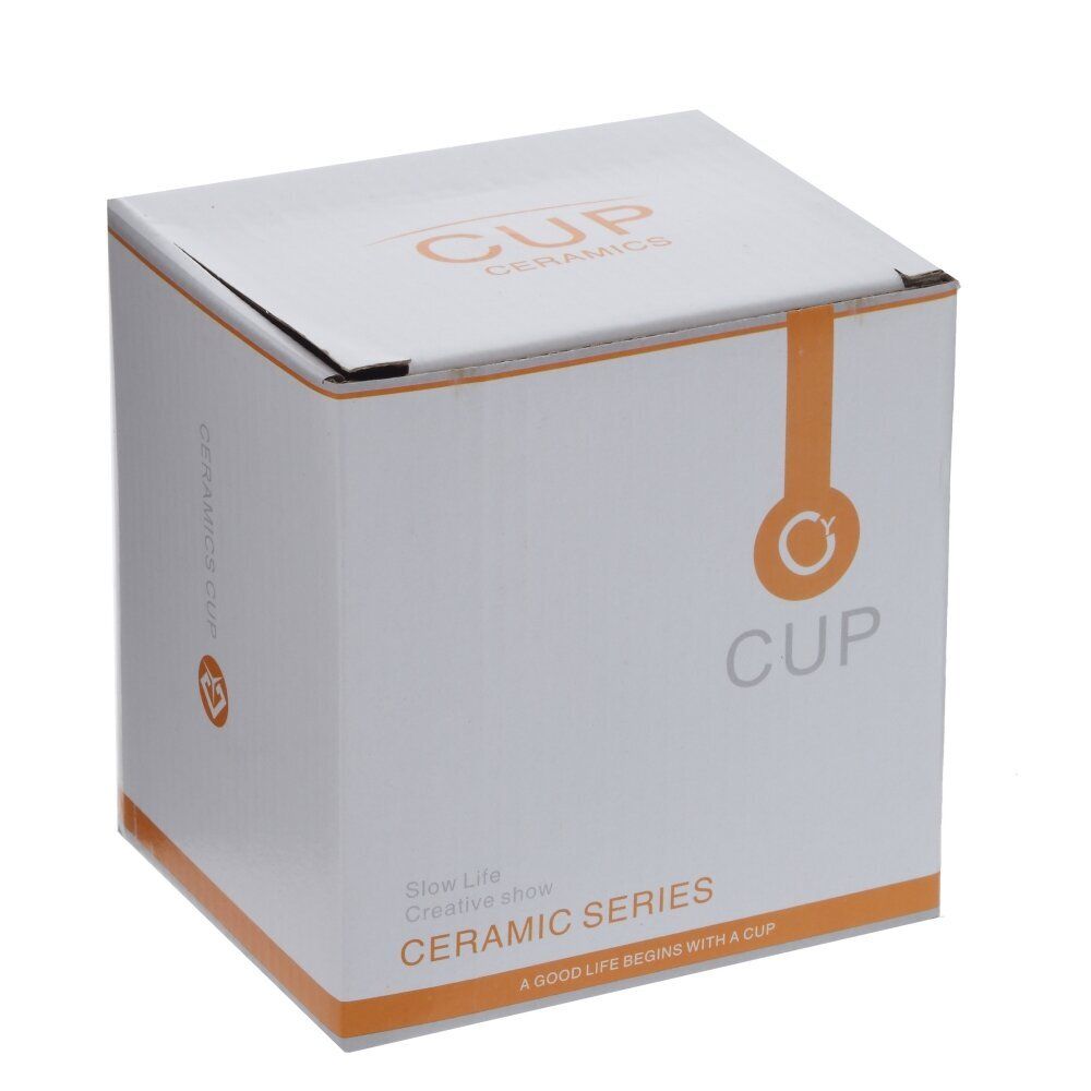 GAEM Кружка с крышкой и ложкой, 400 мл, L12 W8,5 H13 см