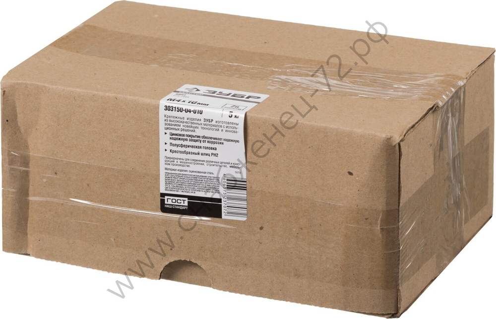 ЗУБР DIN 7985 M4 x 10 мм, кл. пр. 4.8, винт с полусферической головкой, цинк, 5 кг (303150-04-010)