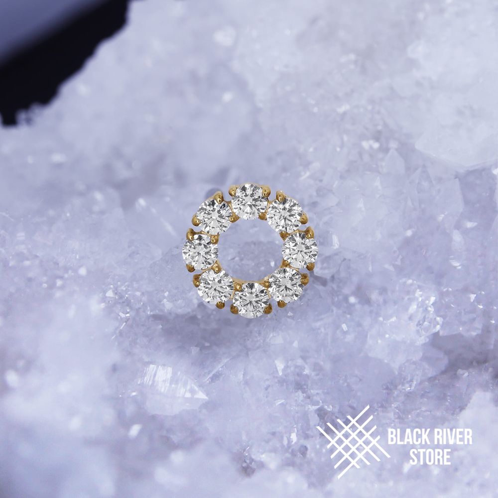 Circle Crystal PVD Yellow