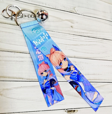 Тканевые брелоки с бубенчиками аниме игра "Геншин Импакт" - Кокоми