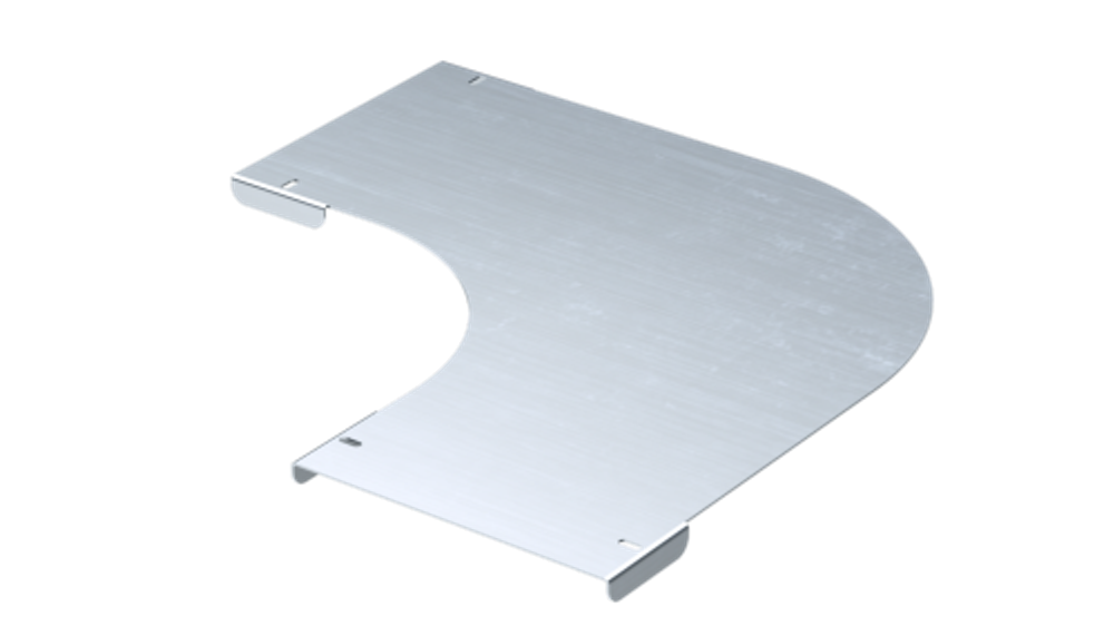 Крышка на угол горизонтальный 90 градусов 600, R300, 1,0 мм, нержавеющая сталь AISI 304