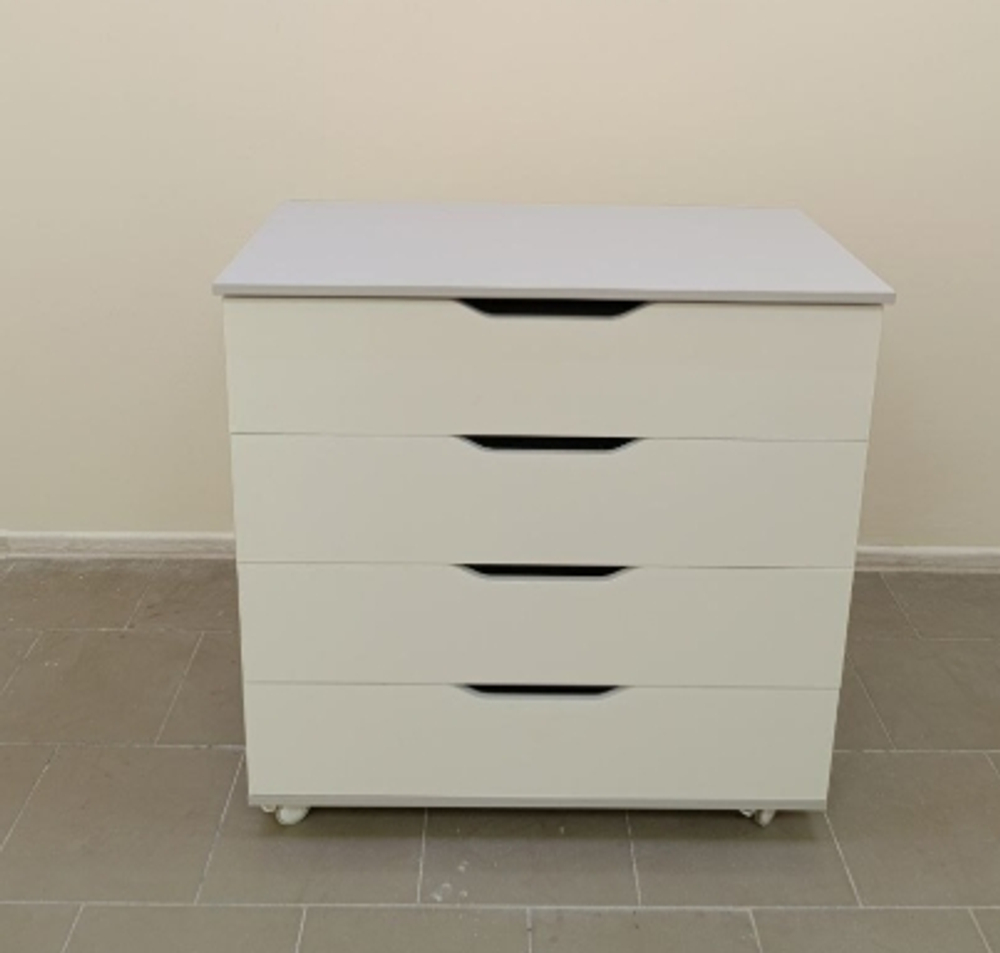 Пеленальный комод ИНКАНТО-ЮГ ,белый, белый\дуб, серый