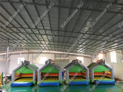 Коммерческий наддувной батут "Слоник - мой друг", 4,5*4,5*3,5 м