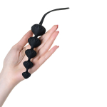 Набор из 2 чёрных анальных цепочек 3,5см Satisfyer Love Beads