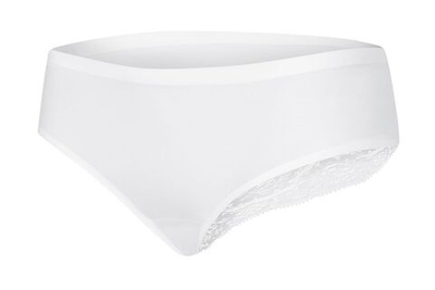 Трусики-слипы с кружевом Cheekie (Размер: XL) (Цвет: белый)