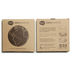 Набор подставок 2шт Qualy World Coaster серые