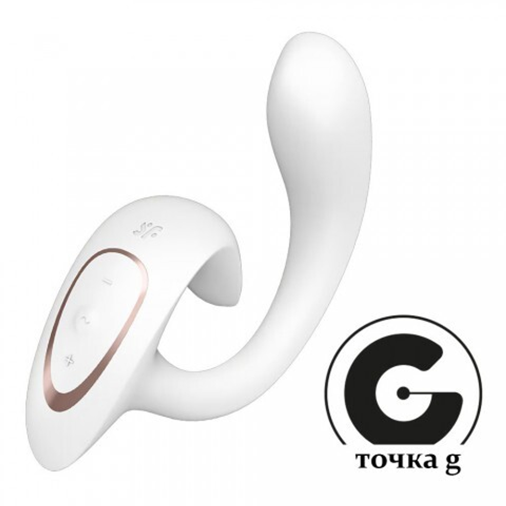 Вибратор-кролик с двойной стимуляцией G for Goddess 1 белый от Satisfyer