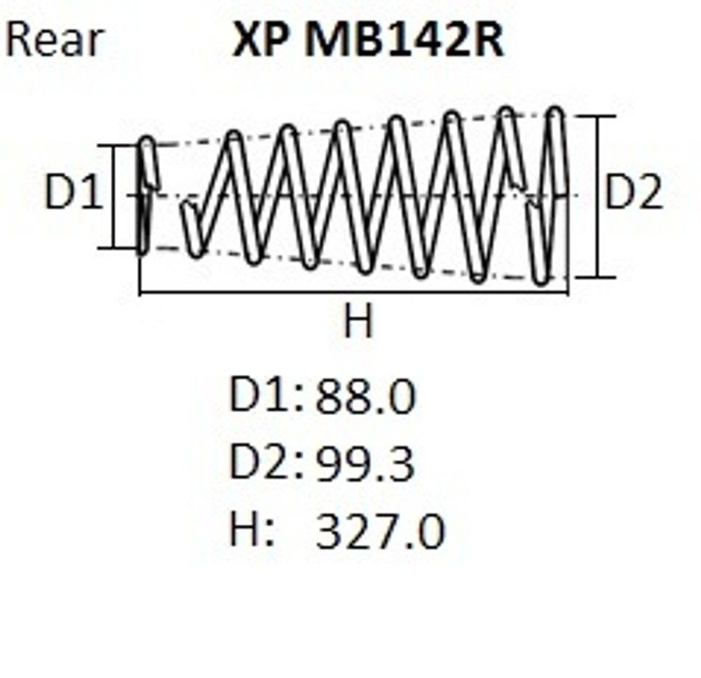 Пружина подвески NHK XPMB142R