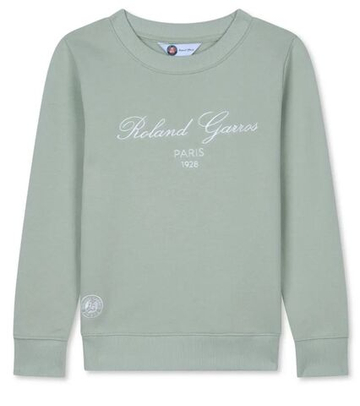 Кофта для мальчика теннисная Roland Garros Kids Sporty Chic Titouan - зеленая