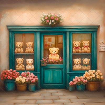 мими-Мишный магазин №1 - фон неопреновый