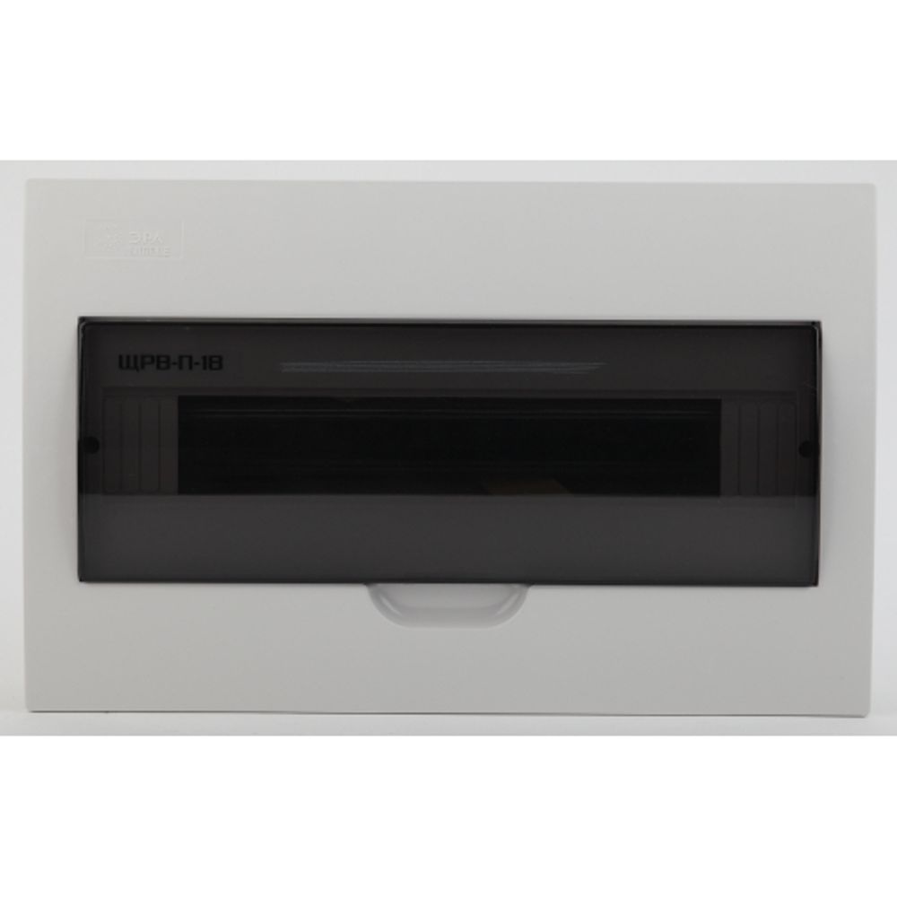 Корпус пластиковый встраиваемый ЭРА SIMPLE ЩРВ-П-18 IP41 прозрачная крышка белый | Корпуса пластиковые