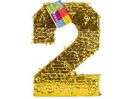 "Золотая цифра 2" пиньята