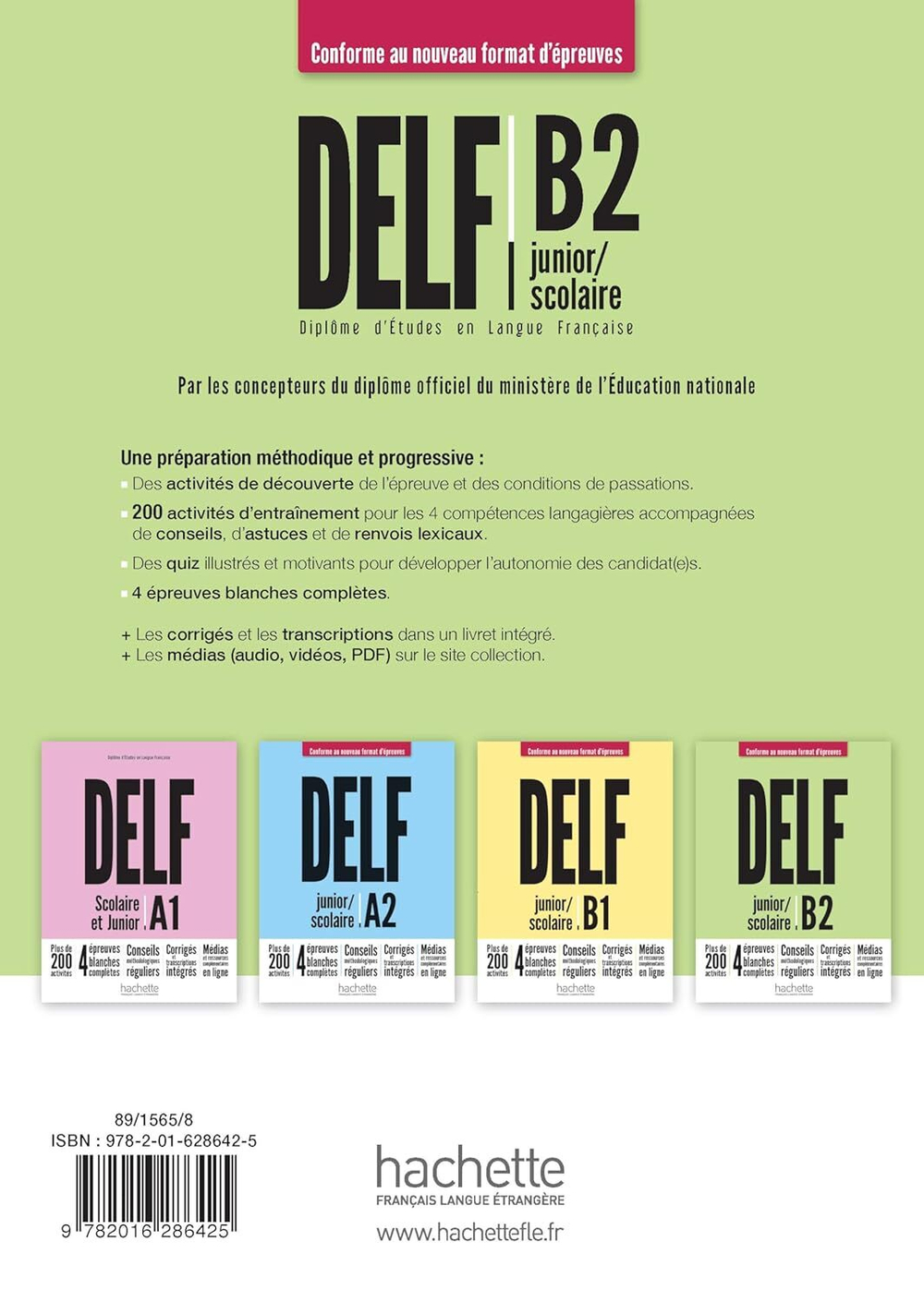 DELF Scolaire et Junior B2 Nouveau format