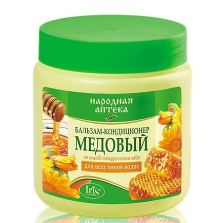Бальзам-кондиционер Народная аптека Медовый для всех типов волос 500 мл
