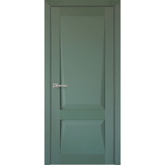 Межкомнатная дверь экошпон Perfecto 101 barhat green глухая