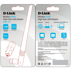 D-Link DWA-137/C1A Беспроводной USB-адаптер N300