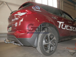 Фаркоп оцинкованный Galia H095C для Hyundai Tucson дорестайл 2015-2018, Kia Sportage 4 дорестайл 2015-2018(паспорт и сертификат в комплекте)(без электрики)