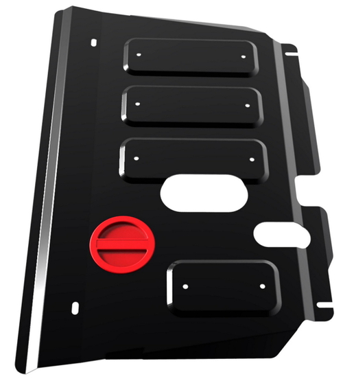 Защита картера и КПП АвтоБроня для Toyota Ractis I (V - 1.5) FWD 2005-2010/Toyota Yaris II (V - 1.3; 1.4D; 1.5) 2005-2009, штампованная, сталь 1.8 мм, с крепежом, 111.05707.1