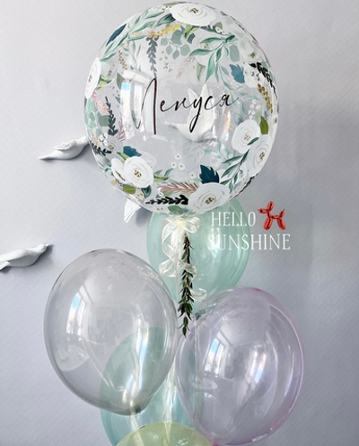 Набор шаров с Баблс с цветами №1