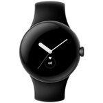 Умные часы Google Pixel Watch, Wi-Fi, «Матовый чёрный» корпус, ремешок цвета «Чёрный обсидиан» (версия Global)