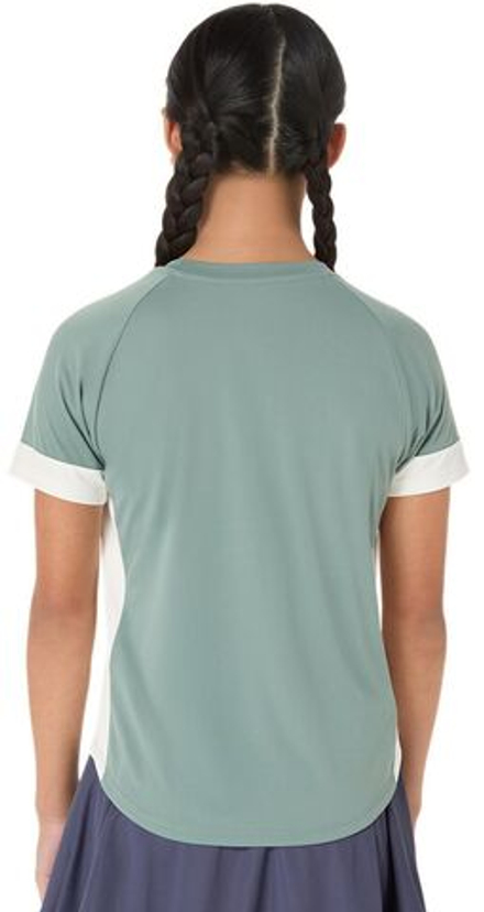 Футболка для девочки Asics Girls Tennis Short Sleeve - monument blue/cream