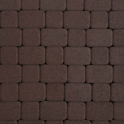 ТРОТУАРНАЯ ПЛИТКА КЛАССИКО - А.1.КО.4 ГРАНИТ КОРИЧНЕВЫЙ, КОМПЛЕКТ ИЗ 2 ВИДОВ ПЛИТ