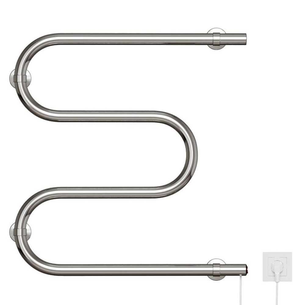 Полотенцесушитель MIXLINE SIMPLE M 50x60 (кнопочный выкл, 184 Вт) ХРОМ