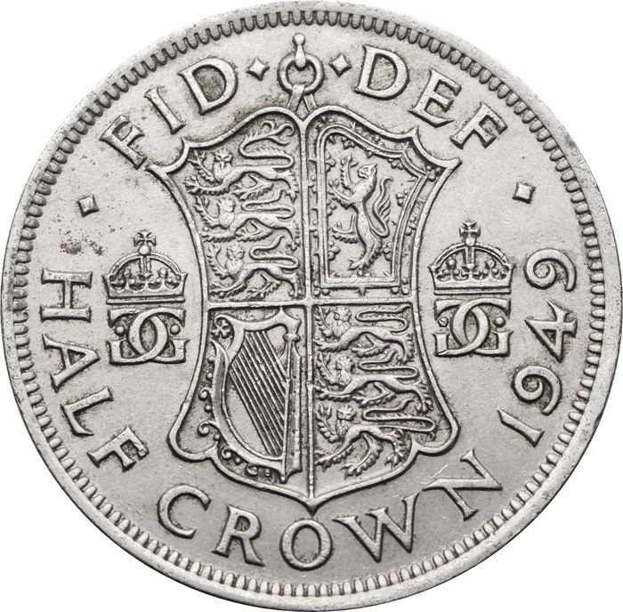 1/2 кроны 1949 Великобритания