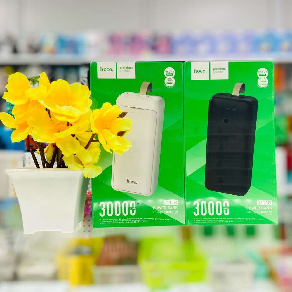 Power Bank 30000mAh, Hoco J111B, белый