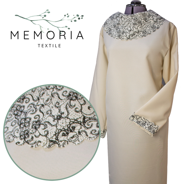 Платье ритуальное "Печать гипюр"