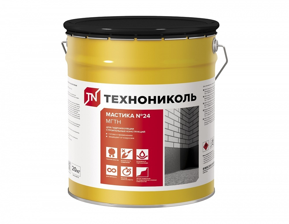 Мастика гидроизоляционная ТЕХНОНИКОЛЬ №24 МГТН
