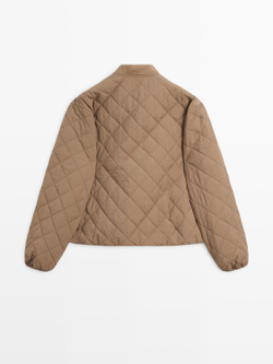 Massimo Dutti Куртка-бомбер, коричневый