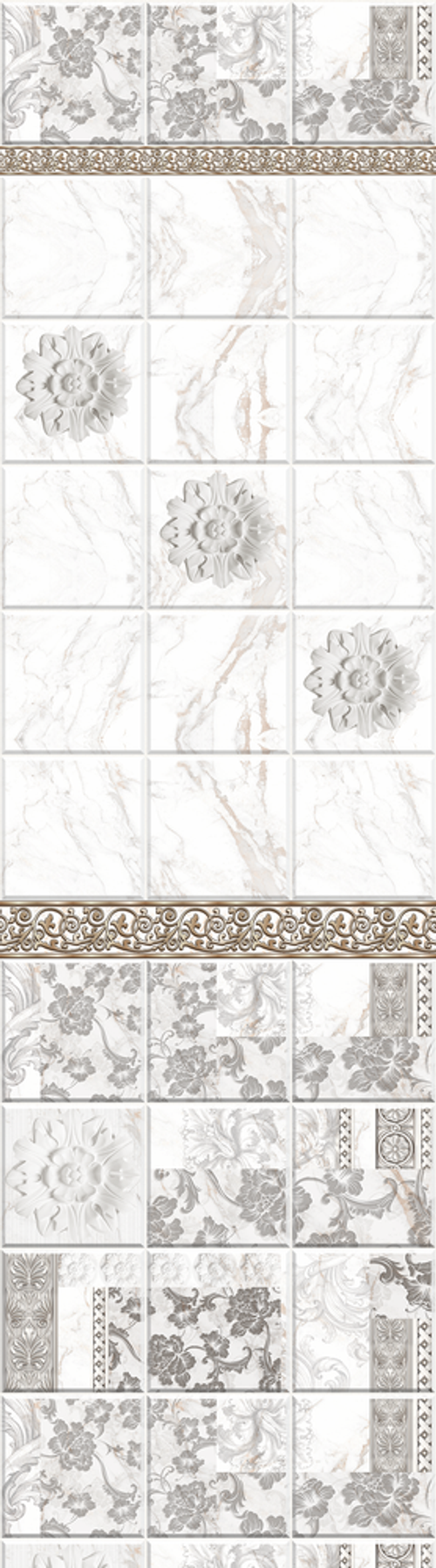 Панель ПВХ фотопечать Романтика серая 2700х250мм