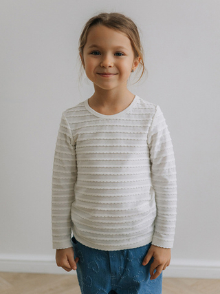 Лонгслив из жаккарда