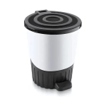 Ведро мусорное с педалью 26 л белыйшт