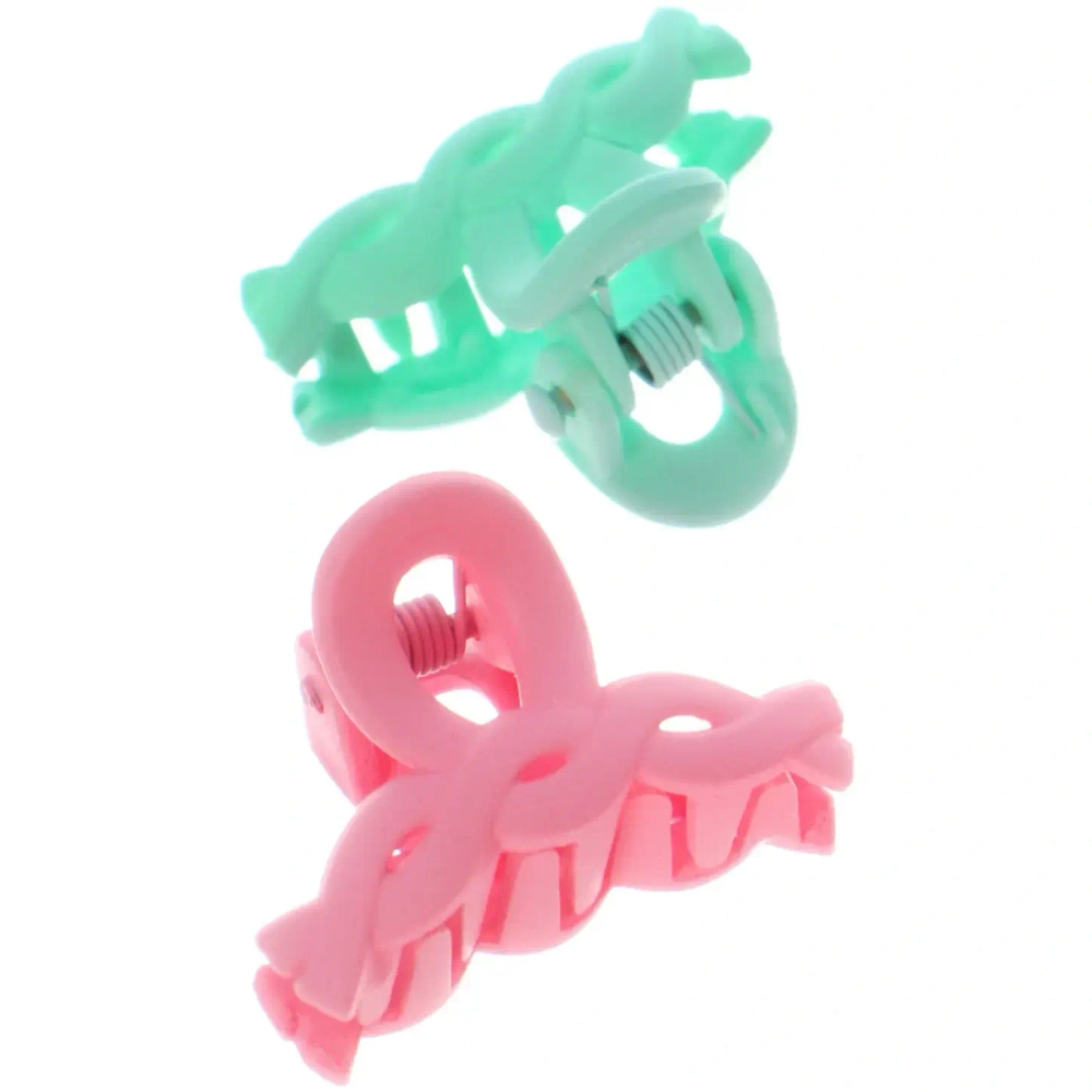 Заколки-крабики для волос детские 6шт «МАЛЬВИНА», косички, 2,5см (пакет с подвесом)