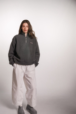 Олимпийка Zoe из плюшевой ткани, графит