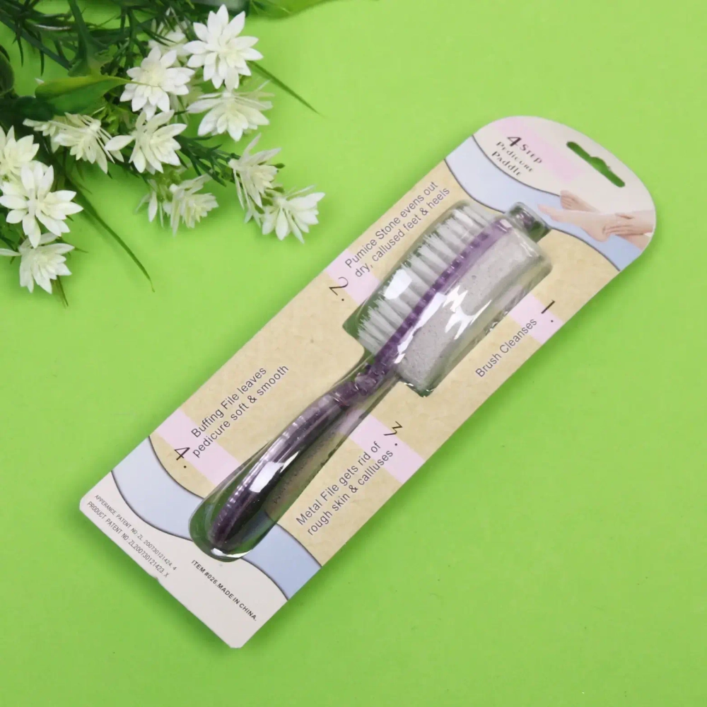 Пемза для ног «Pedicure - Hit», 4 в1, четырехсторонняя, цвет в ассортименте, 17см✦