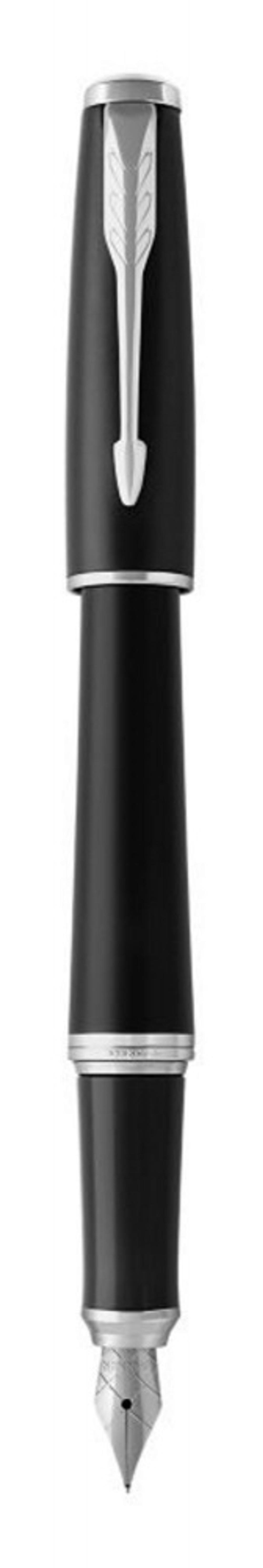 Перьевая ручка Parker Urban Core, (матовый черный лак) Muted Black CT, F309, перо: F, цвет чернил: blue, в подарочной упаковке.